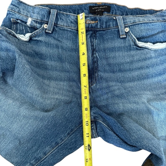 Banana Republic The Beau Patch Denim Jeans Distressed Patches Size 28/6 - Picture 7 of 9